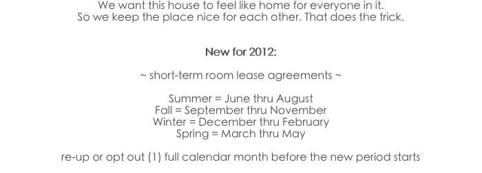 We want this house to